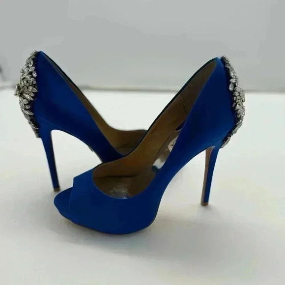 Pre-loved Badgley Mischka Kiara in Royal Blue - Picture 9 of 9